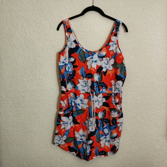 GAP Dresses & Skirts - Medium GAP Outlet Linen Big Floral Tank dress